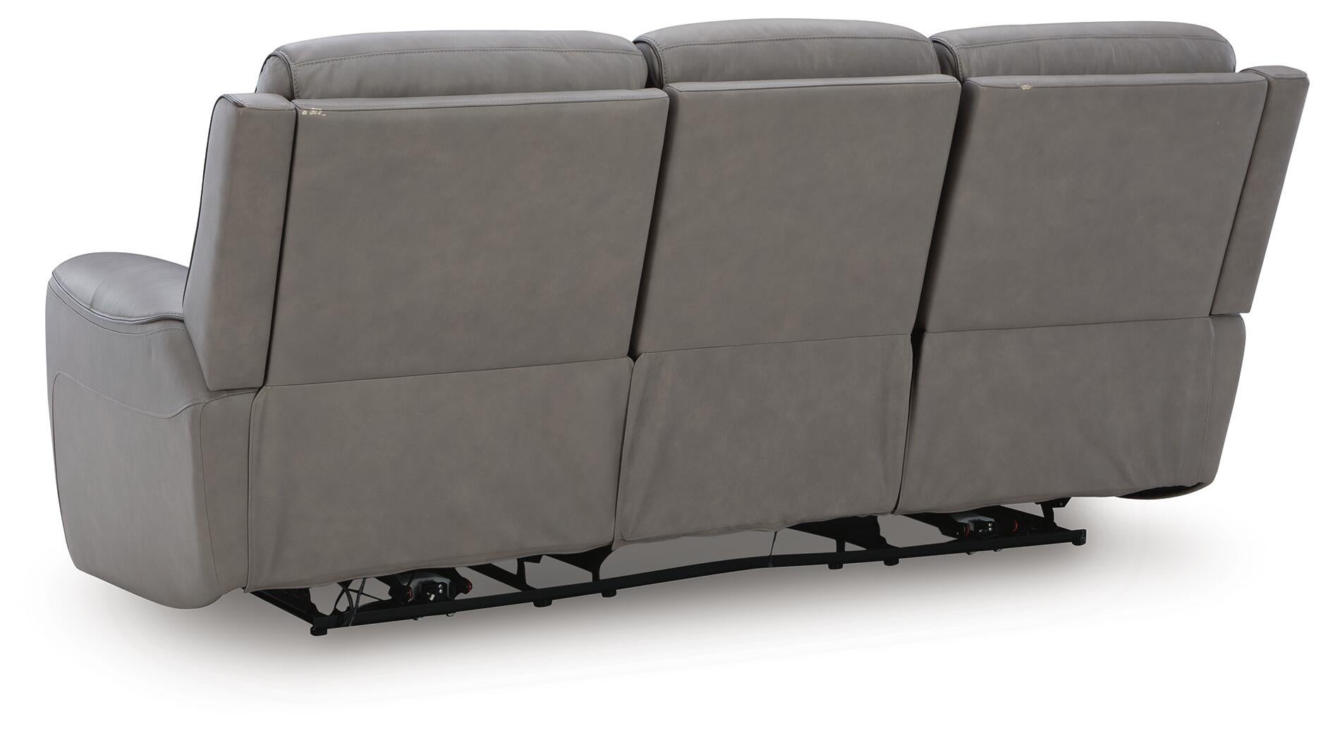 5Z-Comfort Power Reclining Sofa (Black/Gray)