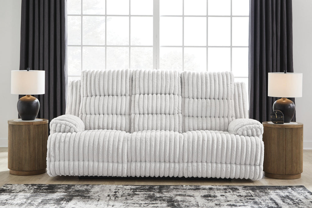 Rhines Falls Power Reclining Sofa with Drop Down Table