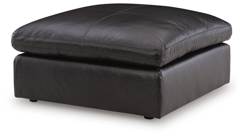 Emilia Oversized Accent Ottoman (Brown/Beige)