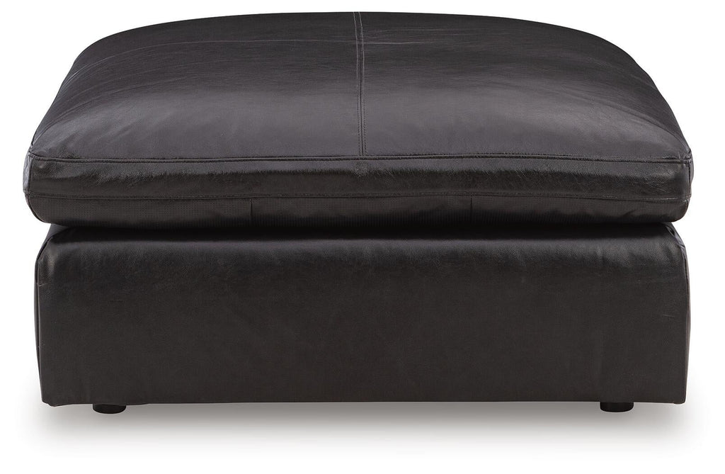 Emilia Oversized Accent Ottoman (Brown/Beige)