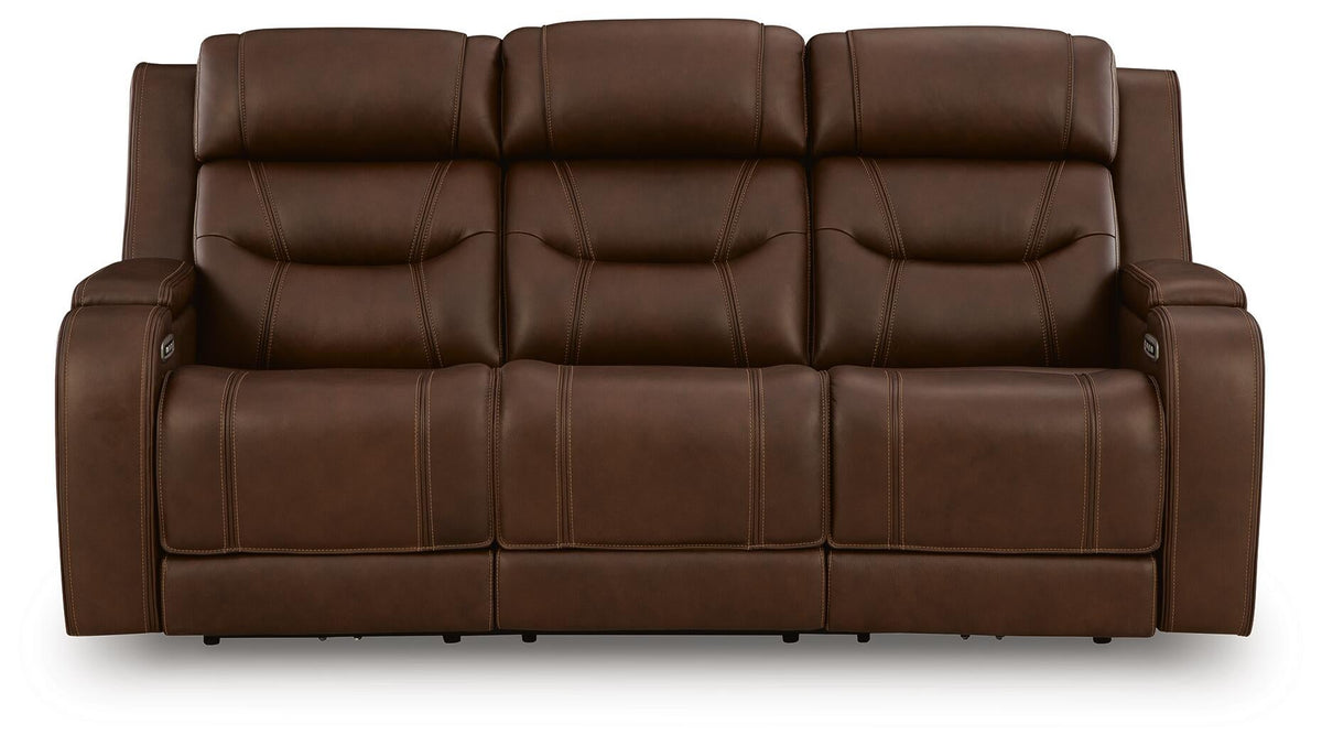 Knightington Power Reclining Sofa with Audio Seating