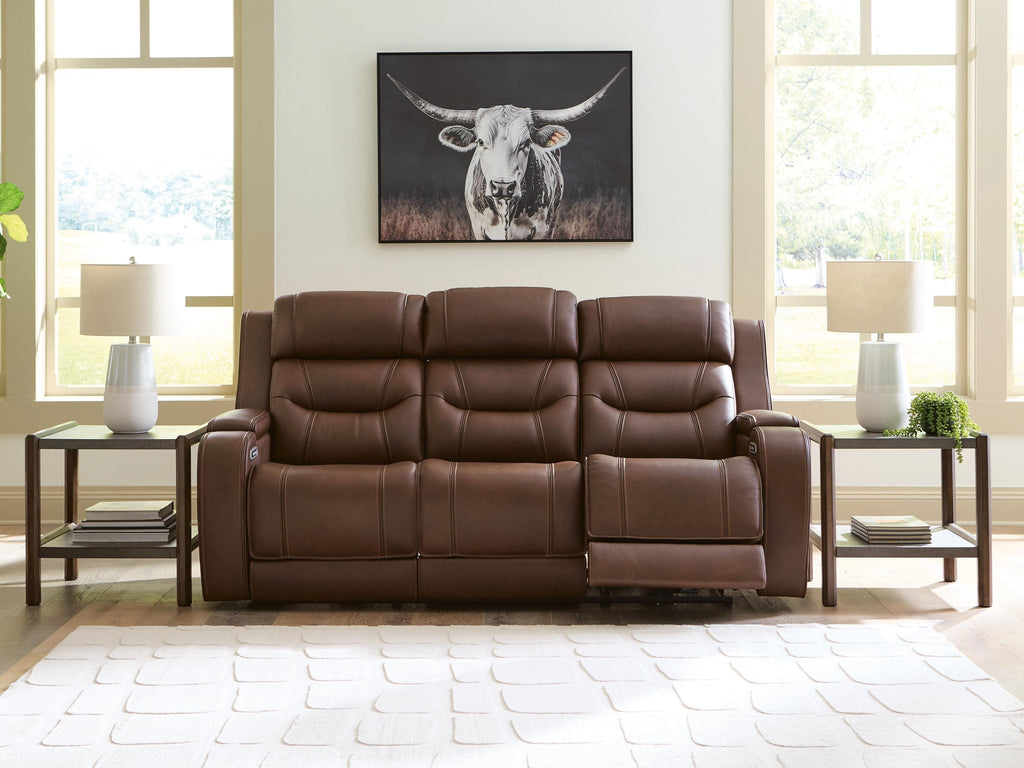 Knightington Power Reclining Sofa with Audio Seating