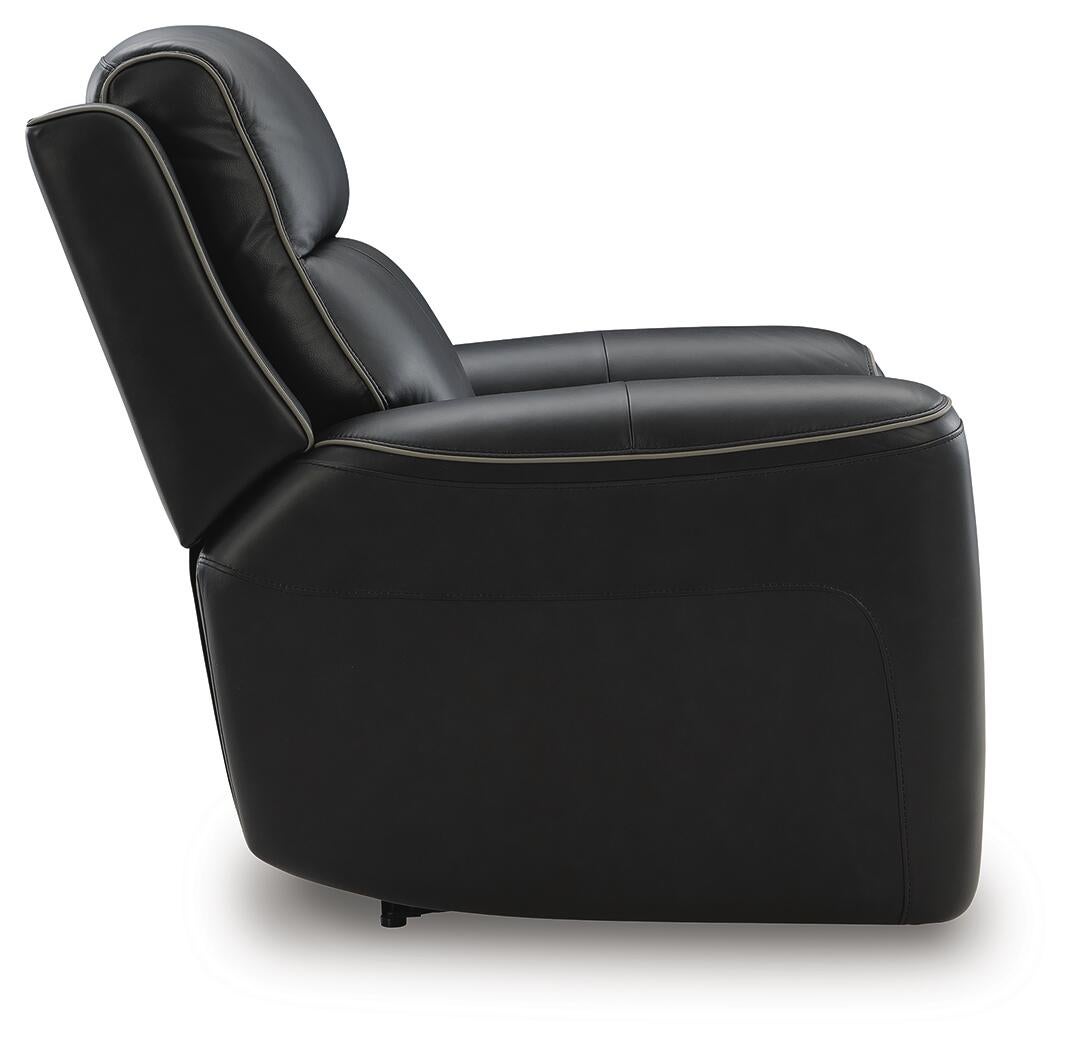 5Z-Comfort Power Recliner (Black/Gray)