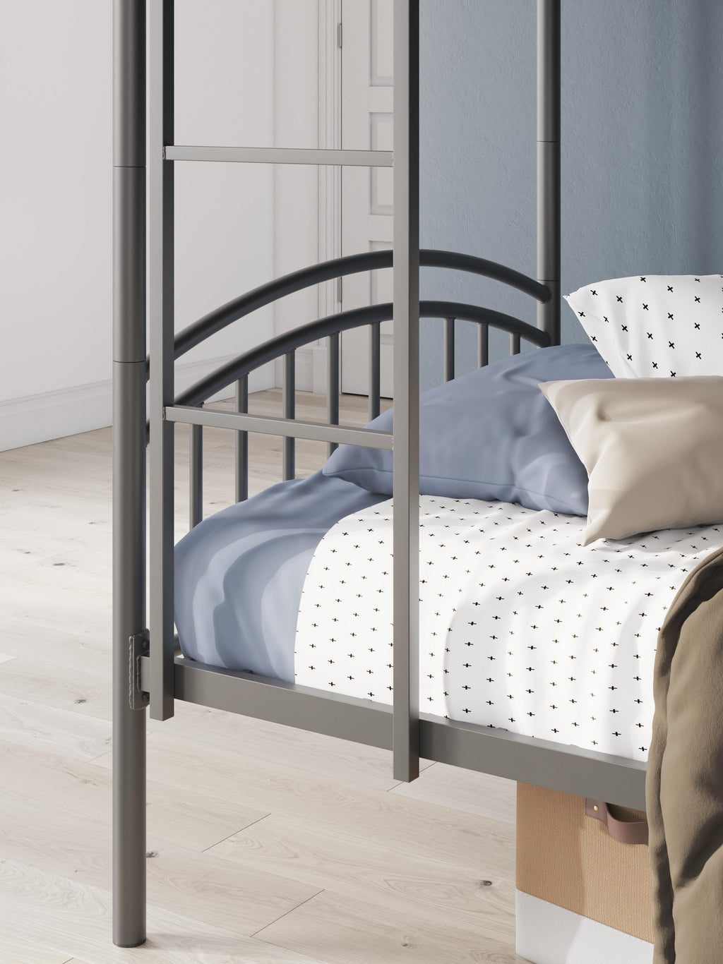 Lanceburg Bunk Bed with Ladder