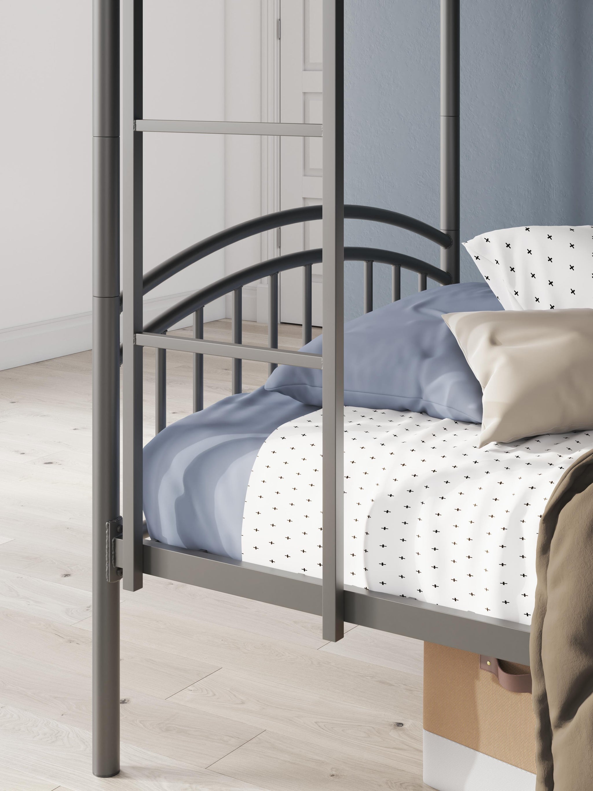 Lanceburg Bunk Bed with Ladder