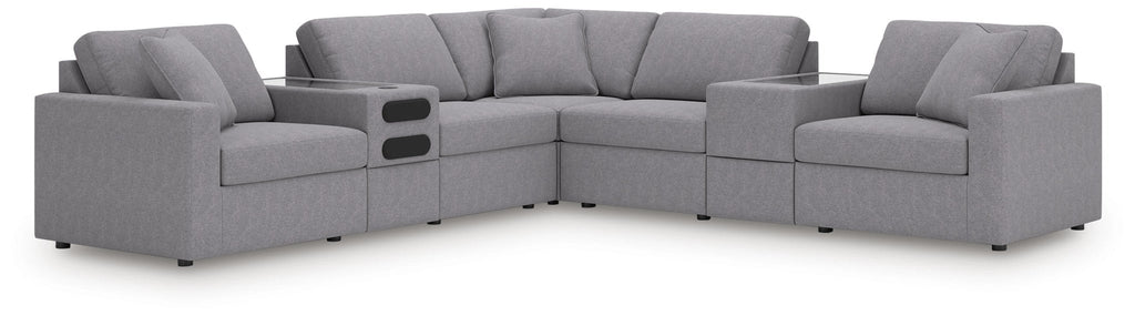 Modmax 7-Piece Balanced Sectional with Audio and Storage Consoles