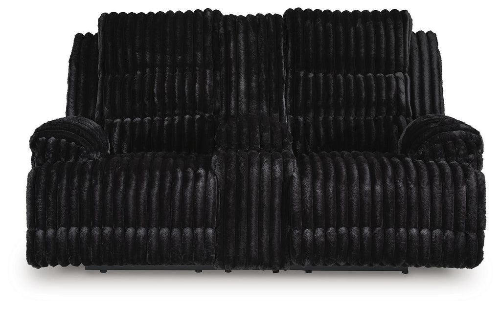 Rhines Falls Power Reclining Loveseat with Console