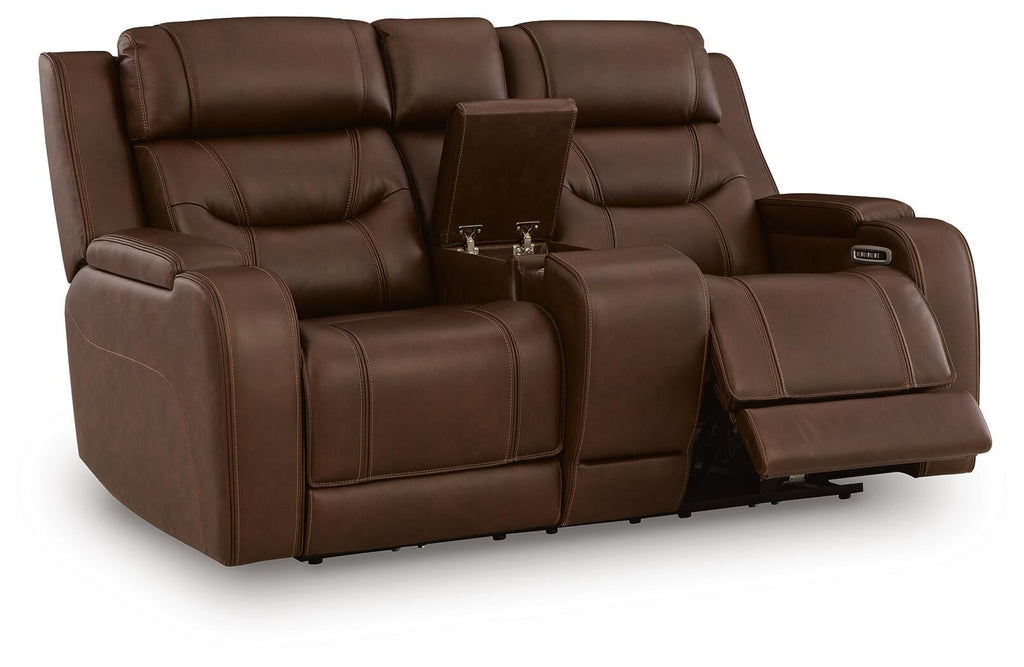 Knightington Power Reclining Loveseat with Audio Seating