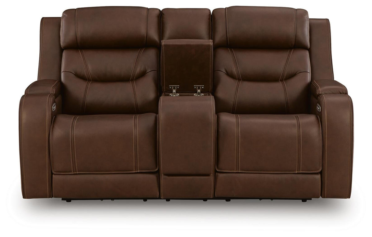 Knightington Power Reclining Loveseat with Audio Seating