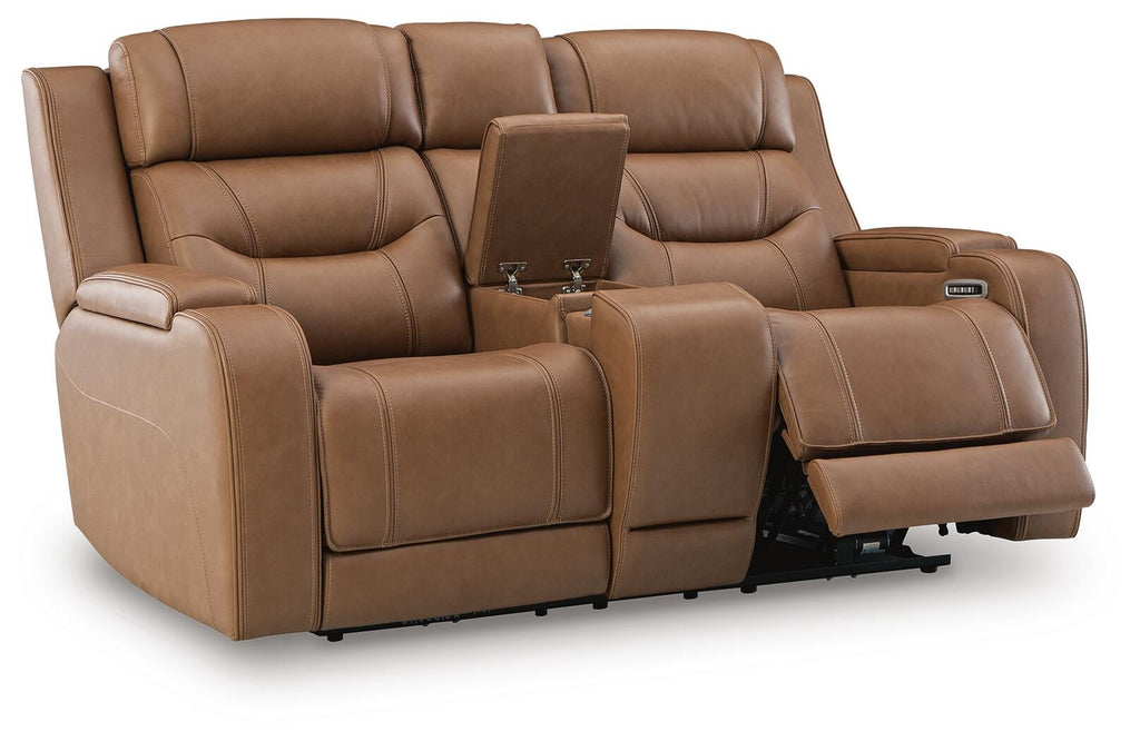 Knightington Power Reclining Loveseat with Audio Seating