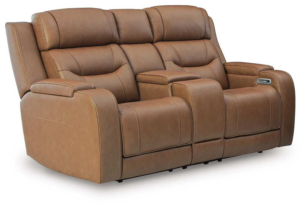 Knightington Power Reclining Loveseat with Audio Seating