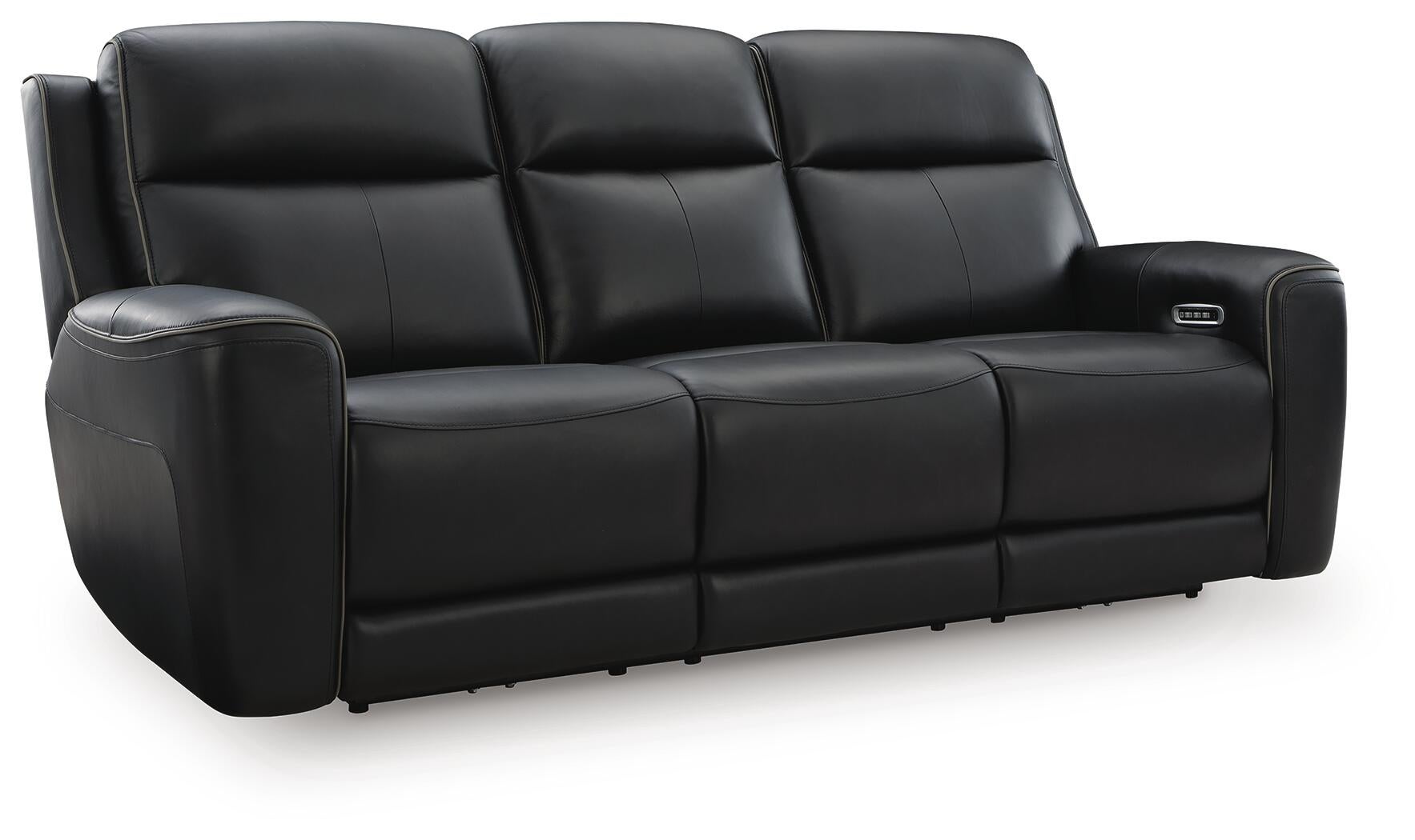 5Z-Comfort Power Reclining Sofa (Black/Gray)