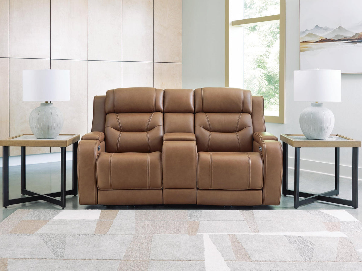 Knightington Power Reclining Loveseat with Audio Seating