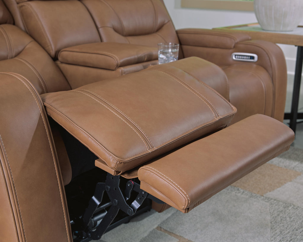 Knightington Power Reclining Loveseat with Audio Seating