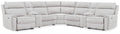 Social Pointe 7-Piece Reclining Sectional with Storage Consoles