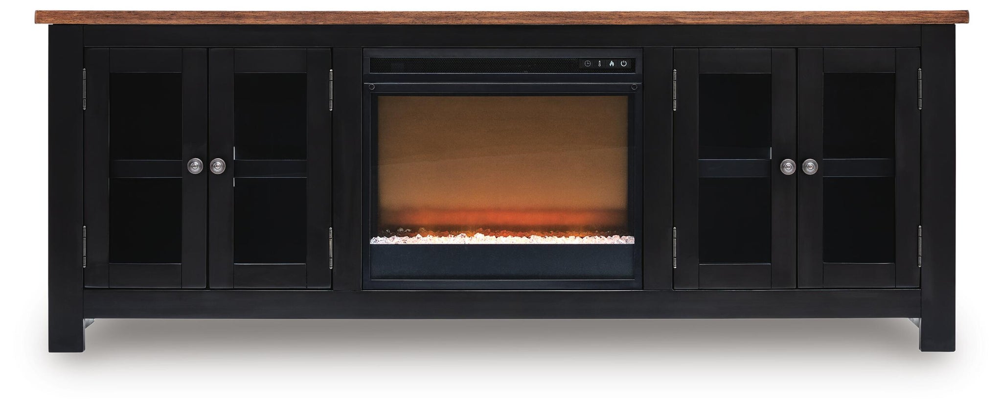 Wildenauer 76" TV Stand with Electric Fireplace