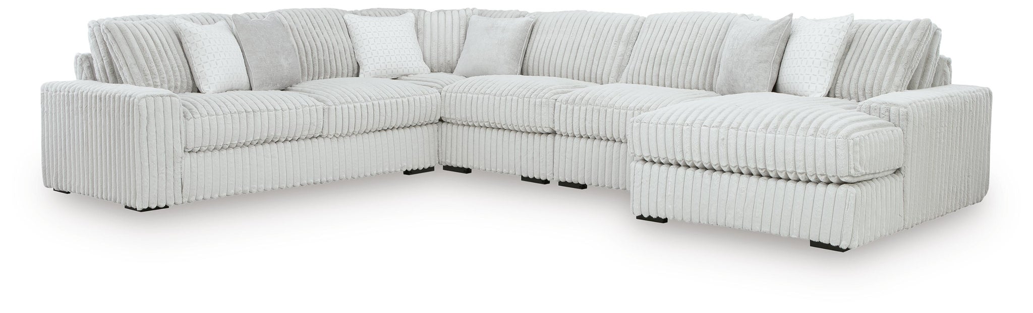 Stupendous 5-Piece Sectional with Chaise