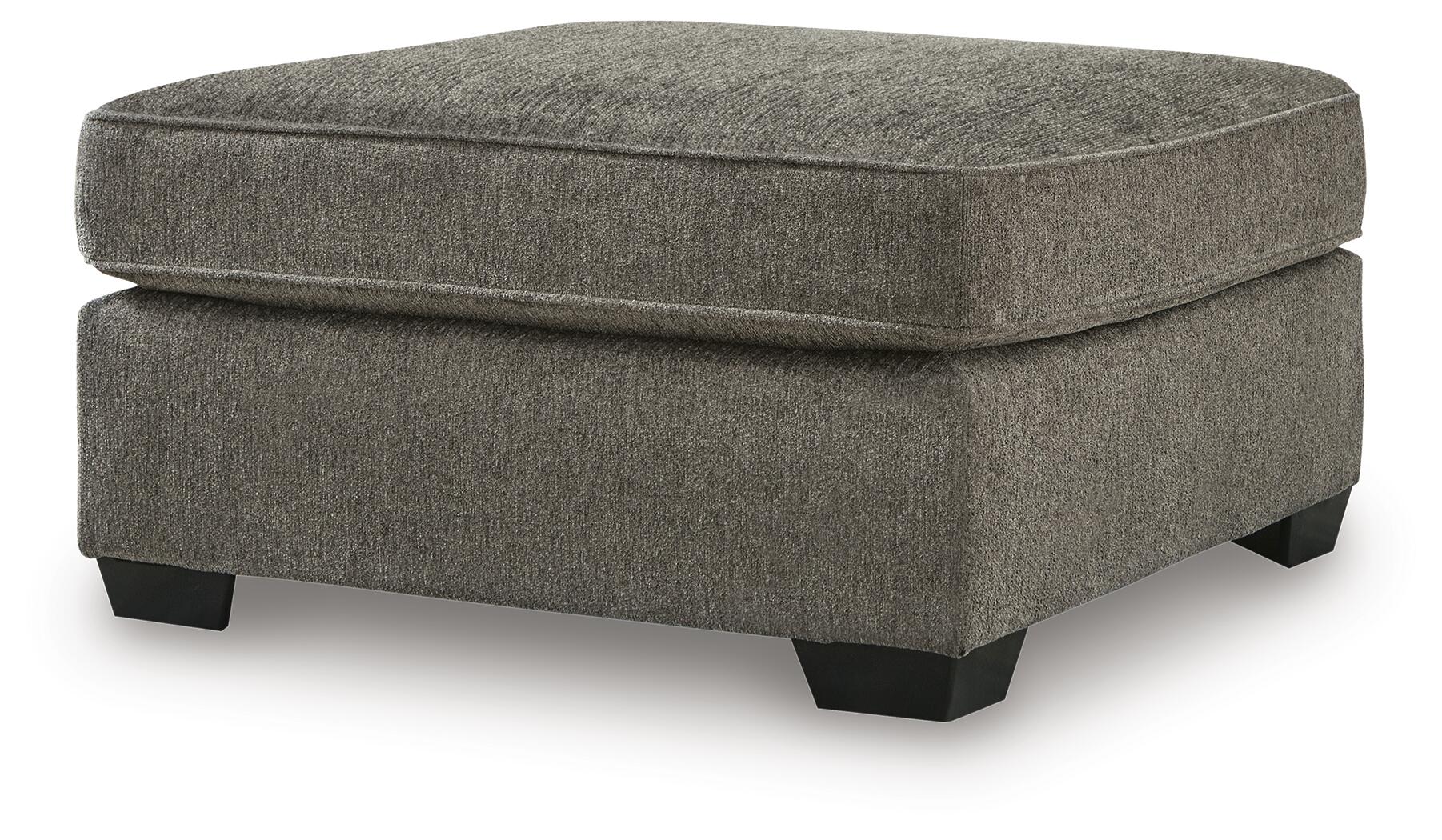 Olten Oversized Accent Ottoman (Black/Gray)