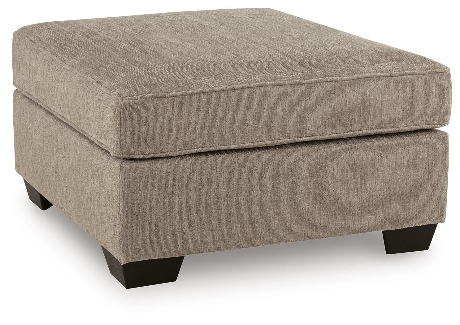Olten Oversized Accent Ottoman (Black/Gray)