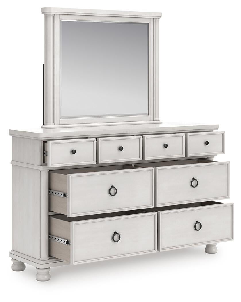 Rowlenstown Dresser and Mirror (White)