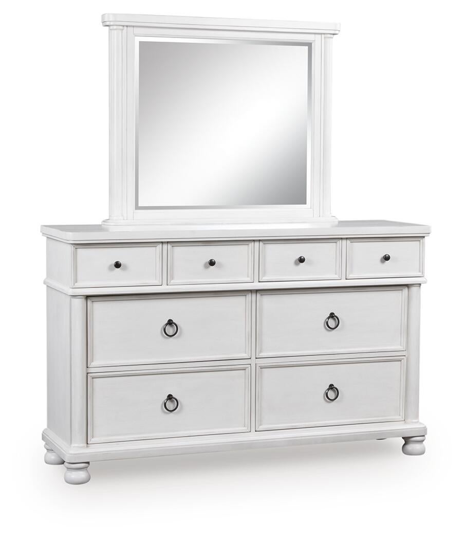 Rowlenstown Dresser and Mirror (White)