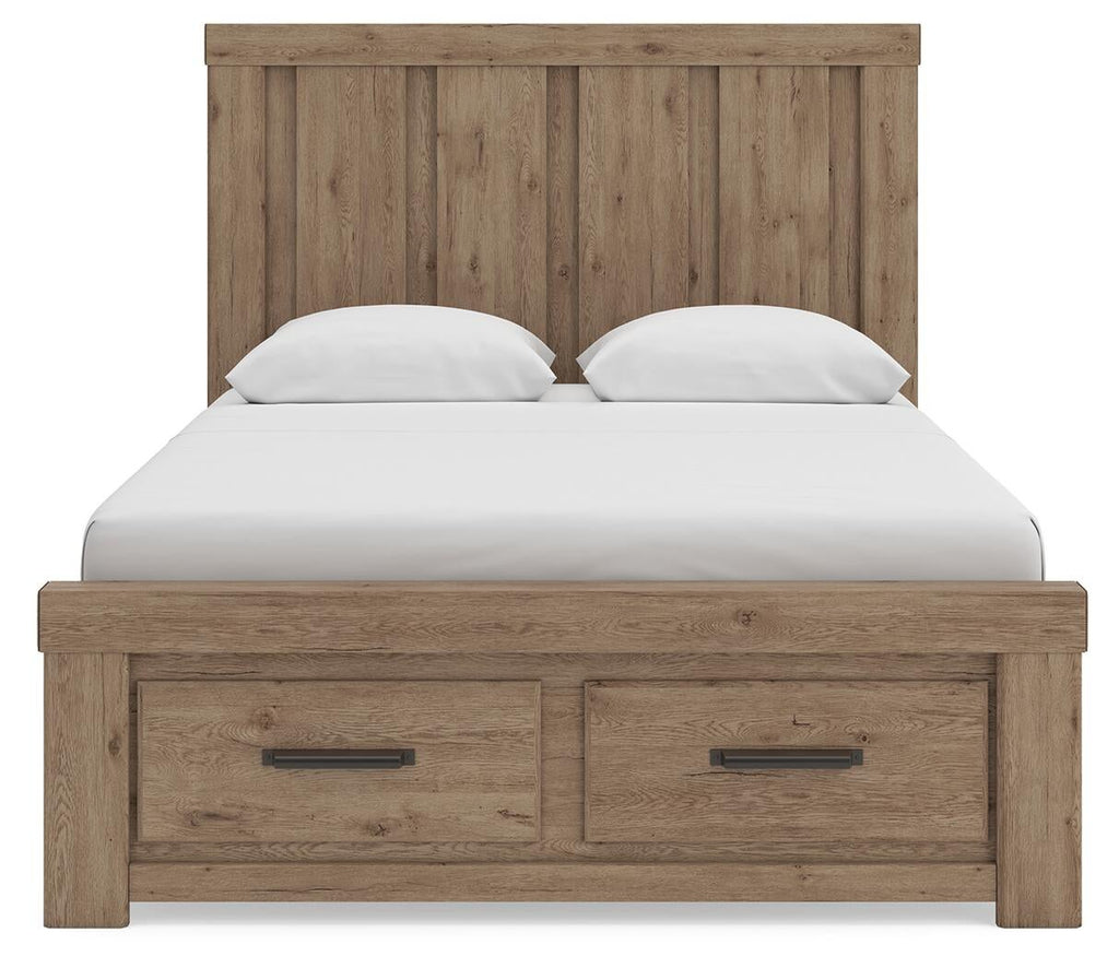 Oliandon Panel Storage Bed