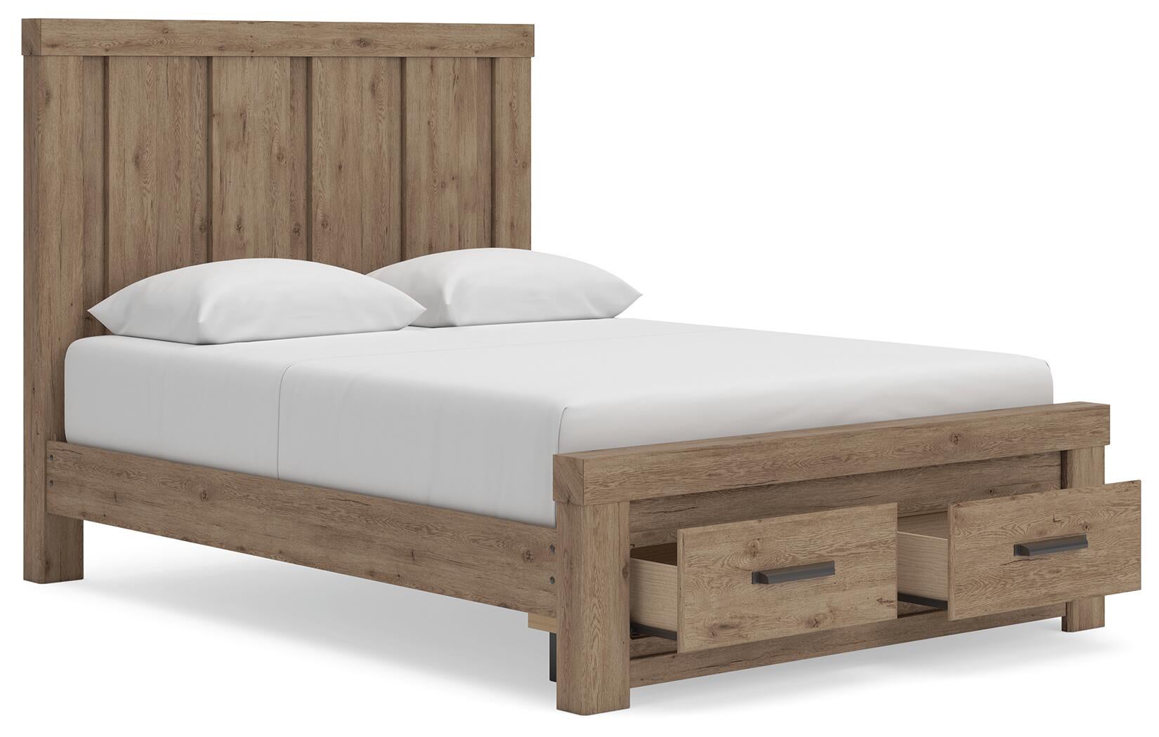 Oliandon Panel Storage Bed