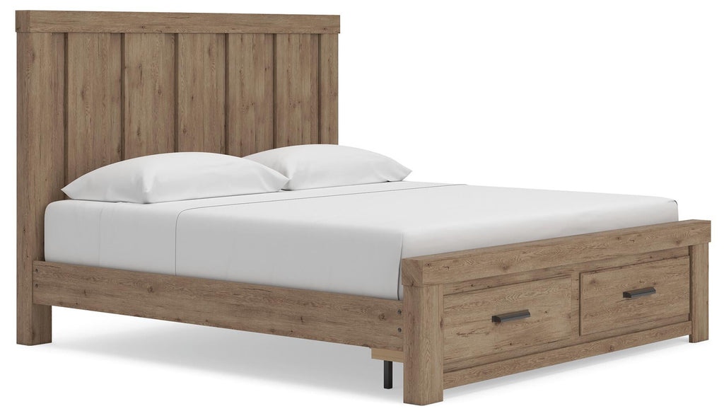 Oliandon Panel Storage Bed