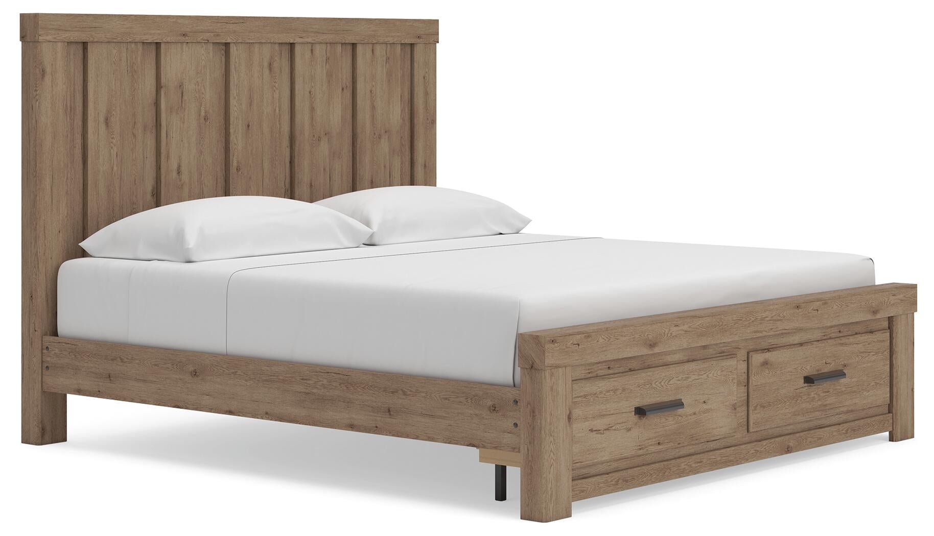 Oliandon Panel Storage Bed