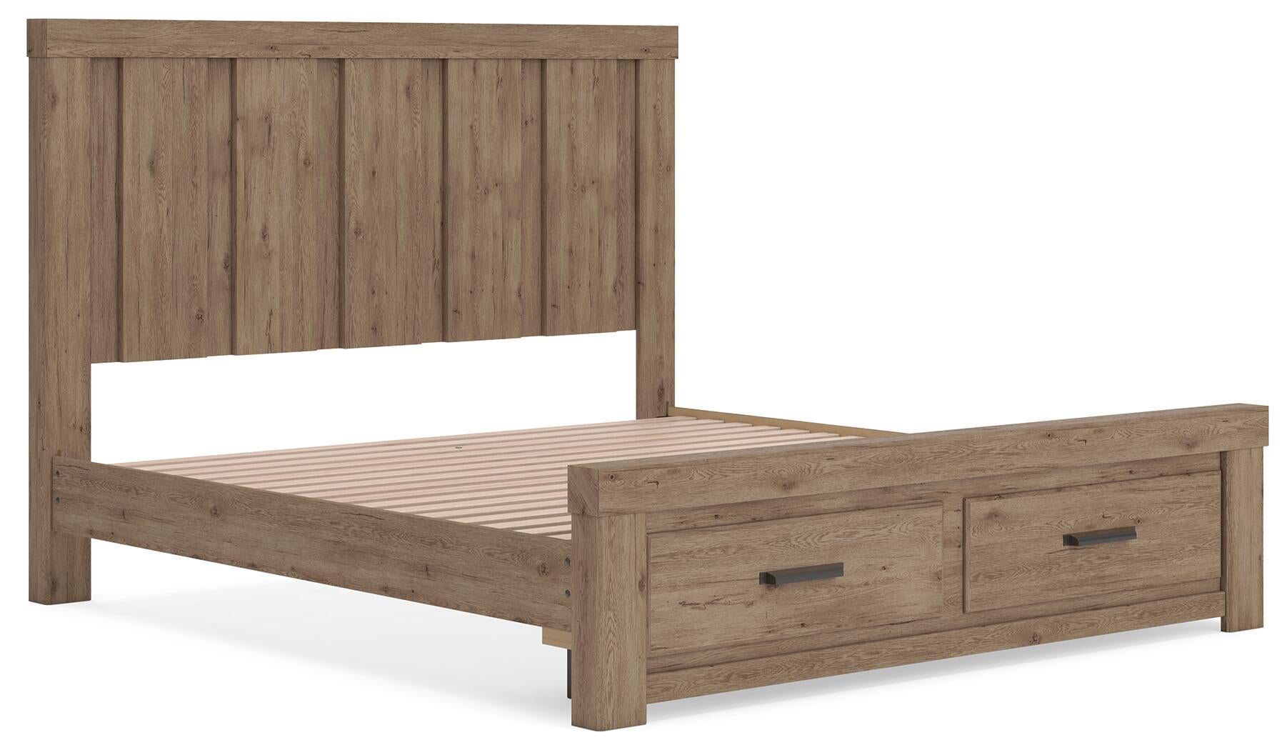 Oliandon Panel Storage Bed