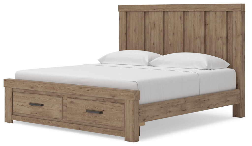 Oliandon Panel Storage Bed