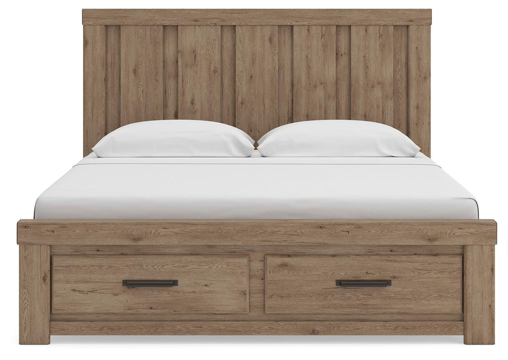Oliandon Panel Storage Bed