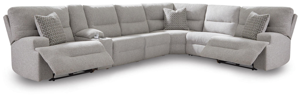Acklen Place 7-Piece Power Sectional Reclining Sofa with Storage Console