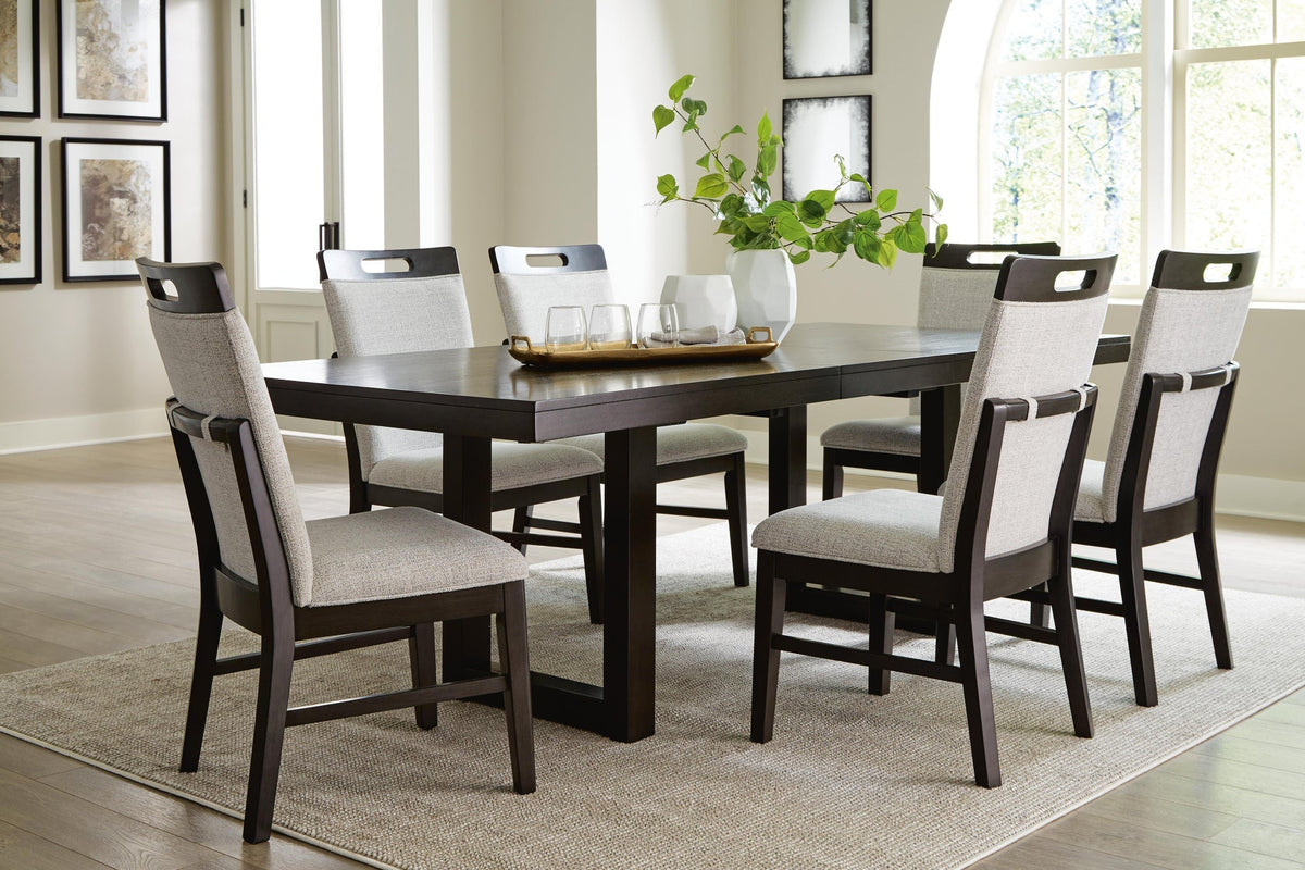 Neymorton Dining Table and Chairs — Table and 6 Chairs