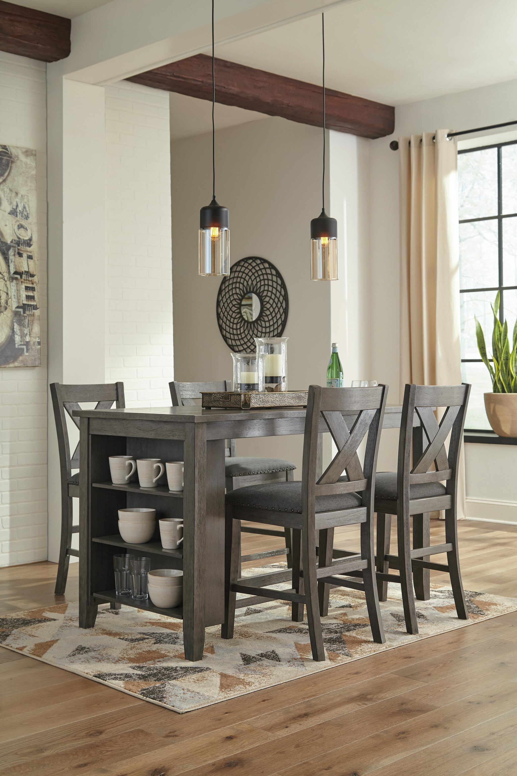 Caitbrook Counter Height Upholstered Bar Stool (Set of 2)