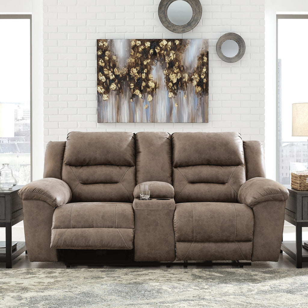 Stoneland Reclining Loveseat with Console