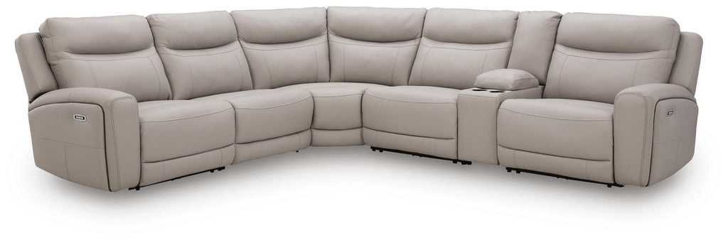 Gravier 6-Piece Power Reclining Sectional with Storage Console