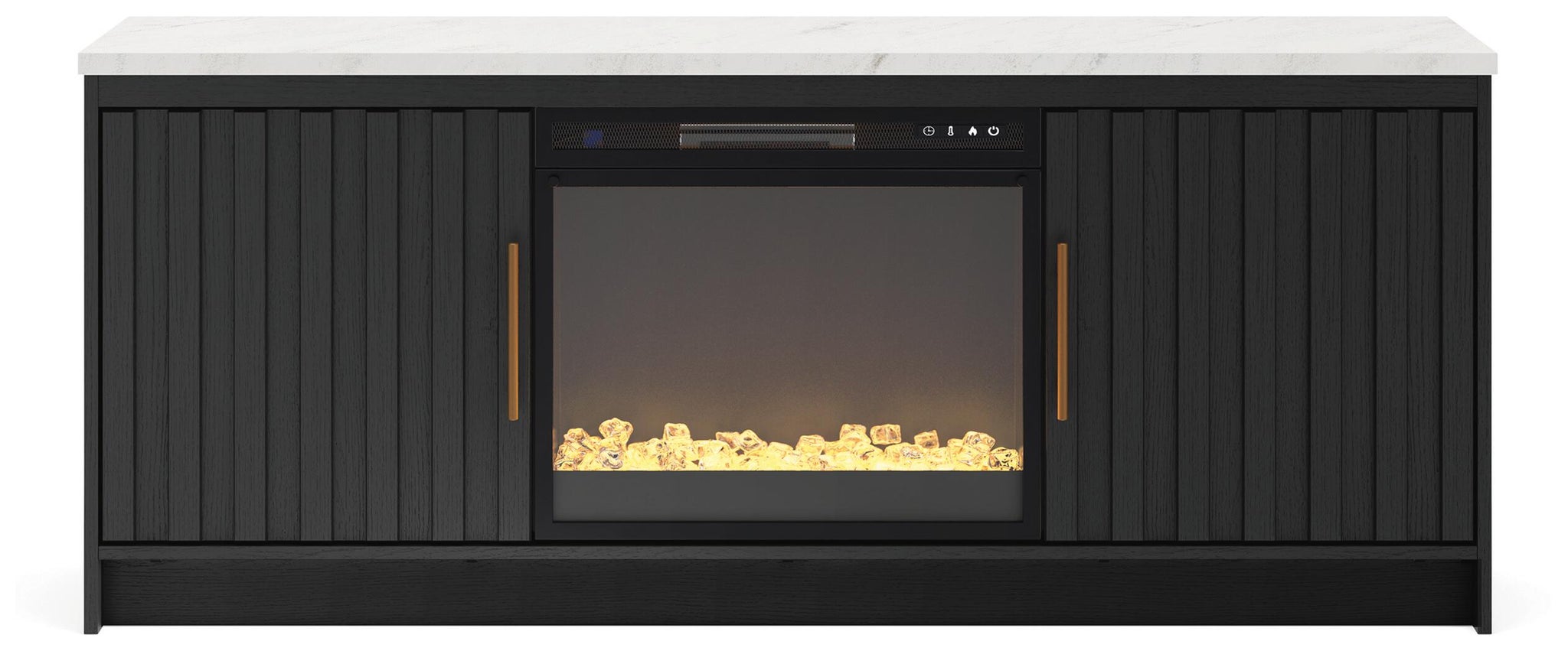 Cadmori 63" TV Stand with Electric Fireplace