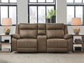 Max-Momentum 3-Piece Power Reclining Sectional Loveseat with Audio Console