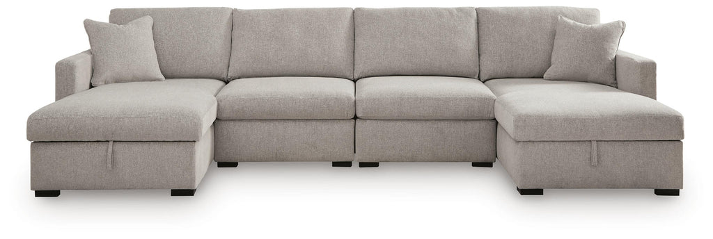 ModMax Luxe 4-Piece Double Storage Chaise Sectional