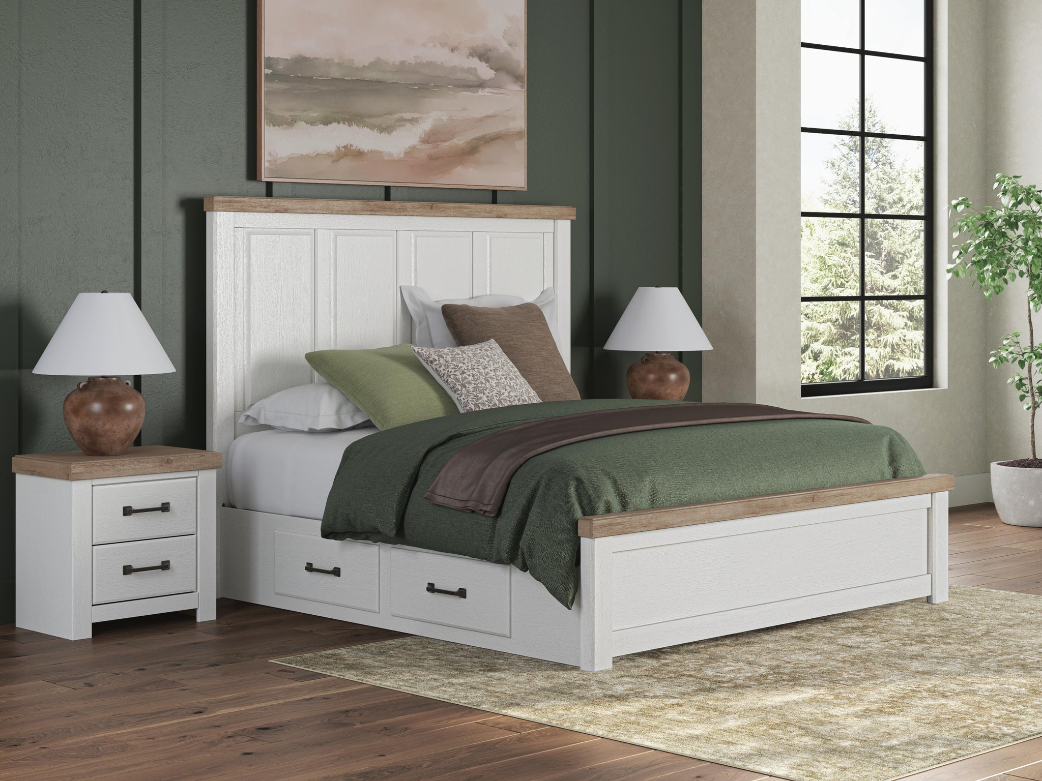 Savonport Panel Bed with Storage