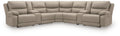 Narwhal Place 7-Piece Reclining Sectional with Storage Consoles