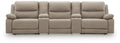 Narwhal Place 5-Piece Reclining Sectional with Storage Consoles