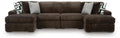 Midnight-Madness 4-Piece Double Chaise Sectional