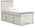 Willowton Panel Bed with 2 Storage Drawers