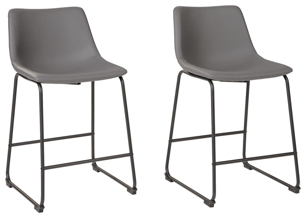 Centiar Pub Height Bar Stool (Black/Gray)