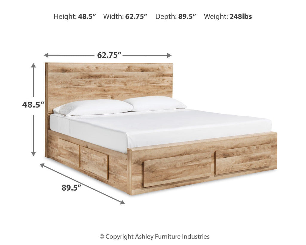 Hyanna Panel Storage Bed with 2 Under Bed Storage Drawers
