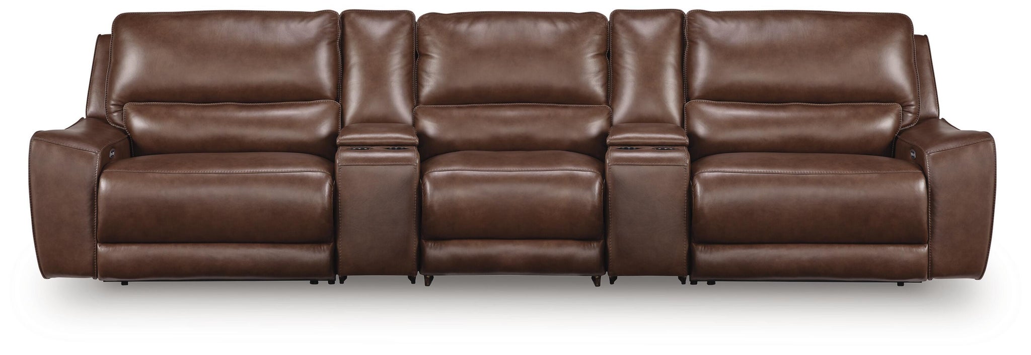 DeepWakes 5-Piece Reclining Sectional with Storage Consoles