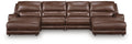 DeepWakes 4-Piece Reclining Sectional with Double Chaise