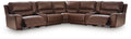 DeepWakes 7-Piece Reclining Sectional with Storage Consoles